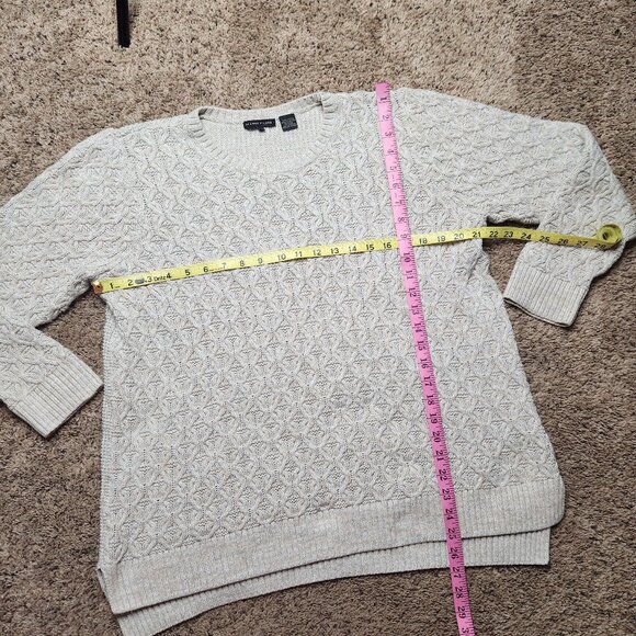 Jeanne Pierre Cable Knit Cream Sweater - Picture 6 of 8